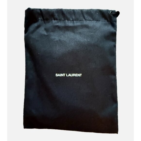 SAINT LAURENT Black Dust Bag Small 7 x 6 - Picture 1 of 2